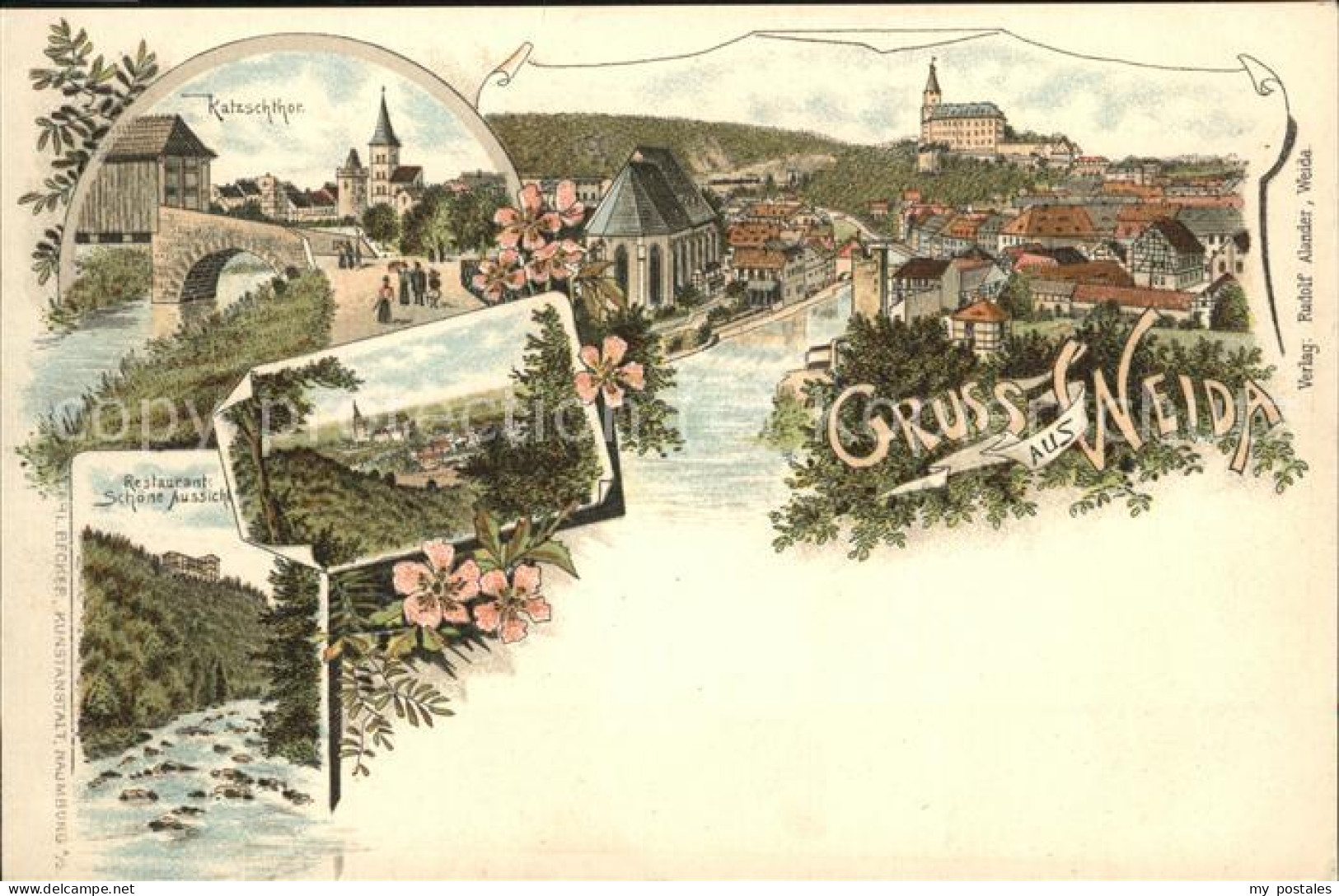 41492176 Weida Thueringen Katzschthor Restaurant Schoene Aussicht Weida - Weida