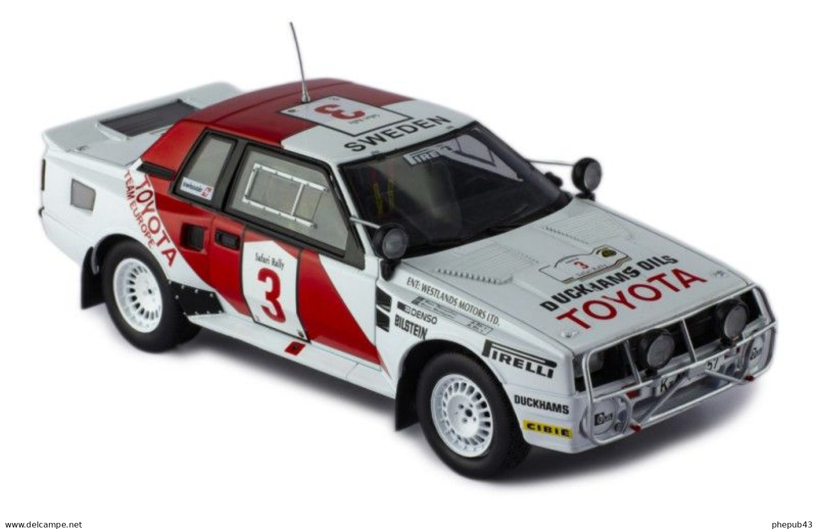 Toyota Celica TwinCam Turbo (TA64) - Safari Rally 1985 #3 - Bjorn Waldegard/Hans Thorszelius - Ixo (1:24) - Autres & Non Classés