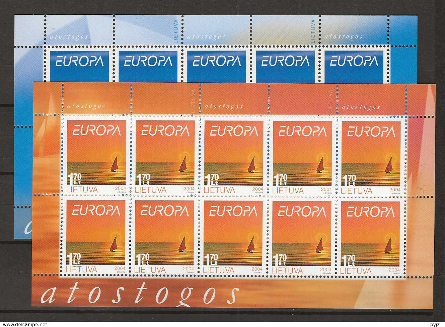 2004 MNH Lithuania Sheets Postfris** - 2004