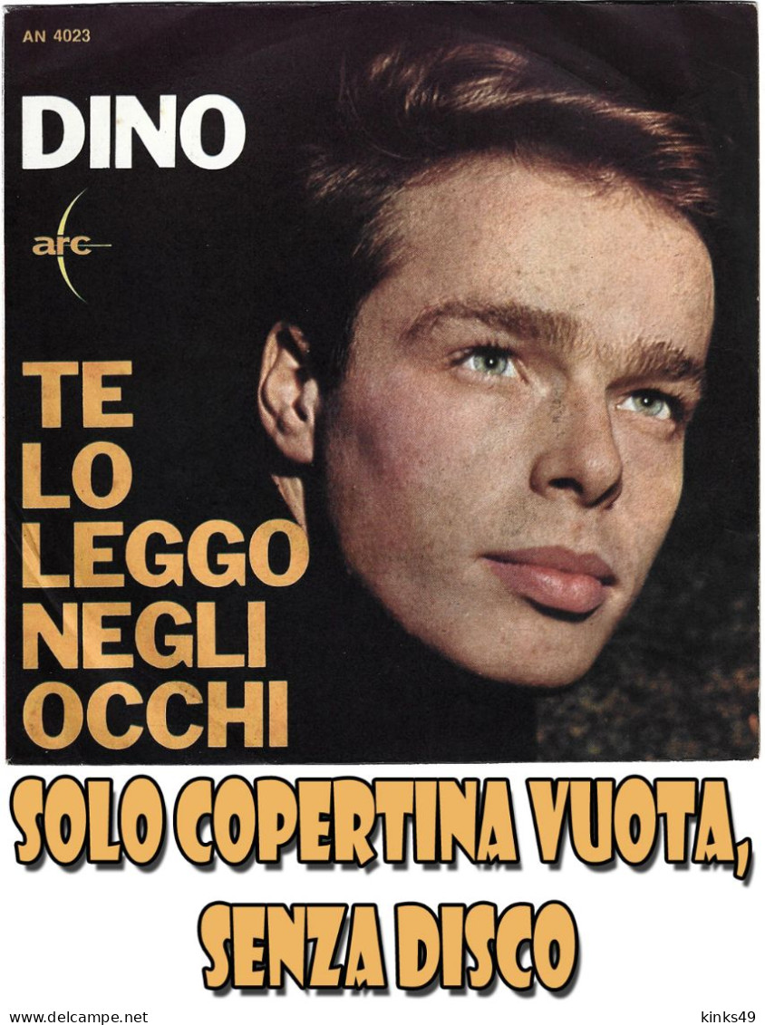 DINO : Copertina Vuota < Te Lo Leggo Negli Occhi / Cerca Di Capire > MINT- - Andere - Italiaans