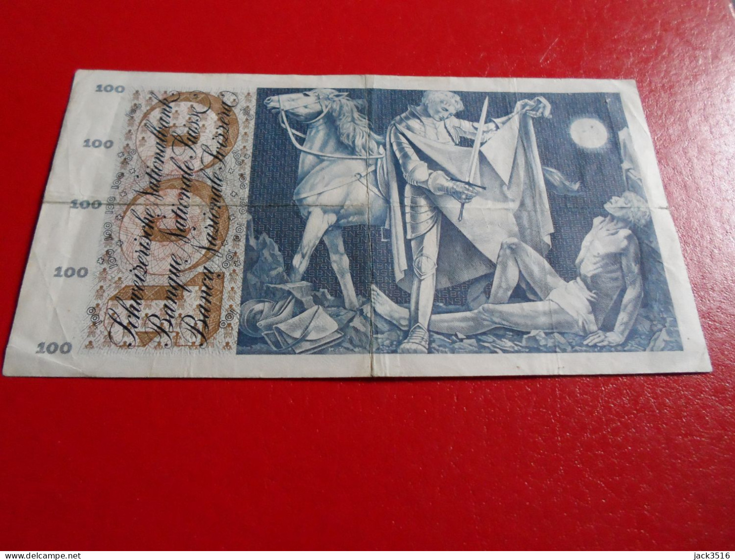 Billet 100 Francs 1961 Gauchet - Switzerland