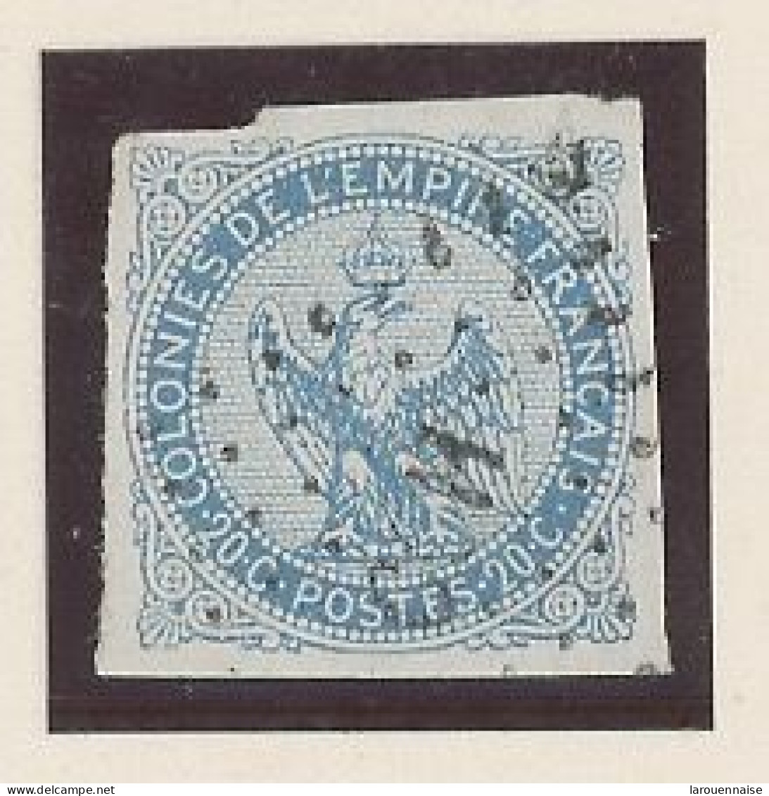 COCHINCHINE -N°4 - COLONIES GÉNÉRALES - 20c BLEU   -Obl -LOSANGE C C H - Used Stamps