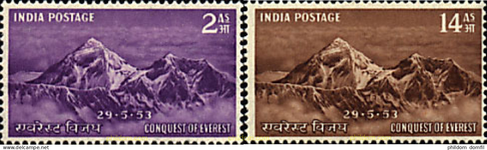 26610 MNH INDIA 1953 CONQUISTA DEL EVEREST. - Neufs