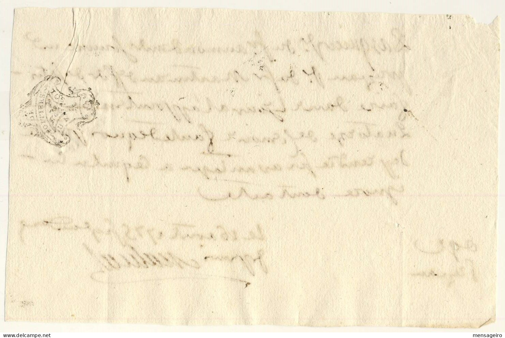 (C11) CACHETS GENERALITE POITIERS SUR DOCUMENT 1775 - Cachets Généralité