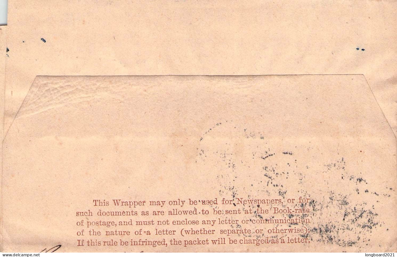 GREAT BRITAIN - WRAPPER HALFPENNY 1883 MANCHESTER - BAD NAUHEIM/DE / 5095 - Covers & Documents