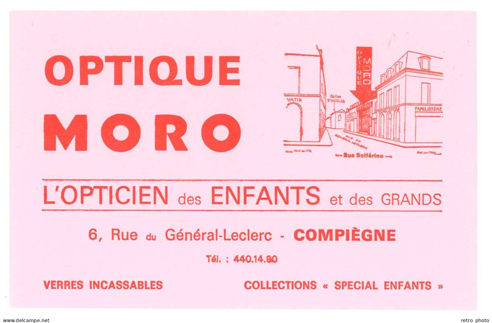 Buvard " Optique Morot " Compiègne   (dd) - O