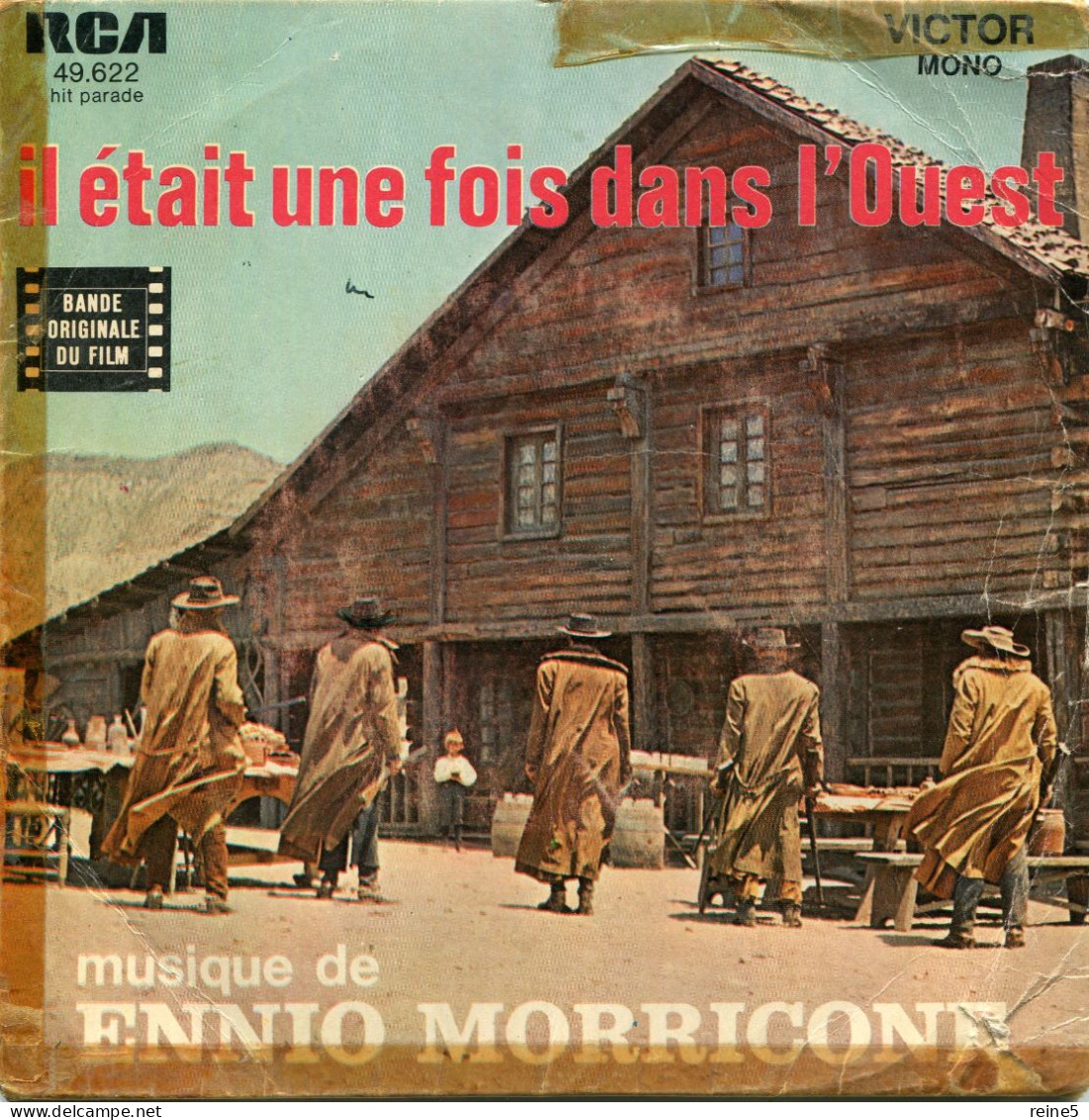 IL ETAIT UNE FOIS DANS L'OUEST De SERGIO LEONE MUSIQUE D'ENNIO MORRICONE >> VINYLE & POCHETTE BON USAGE REF-LEX-79-79A - Musique De Films