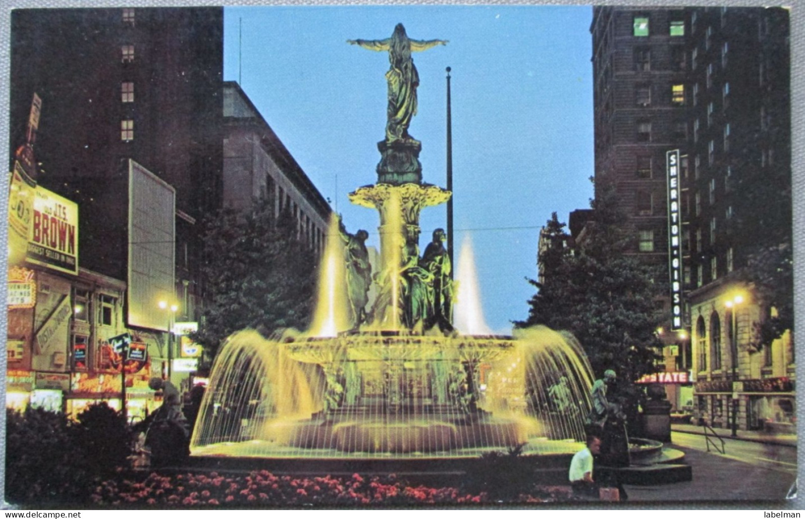 USA UNITED STATES OHIO CINCINNATI SQUARE FOUNTAIN KARTE CARD POSTCARD CARTE POSTALE ANSICHTSKARTE CARTOLINA POSTKARTE - Las Vegas