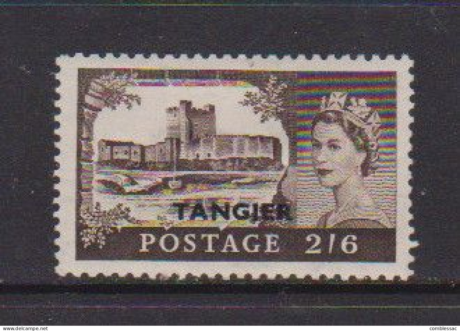 MOROCCO  AGENCIES  TANGIER    1955    Q E II    2/6  Black  Brown    MH - Bureaux Au Maroc / Tanger (...-1958)