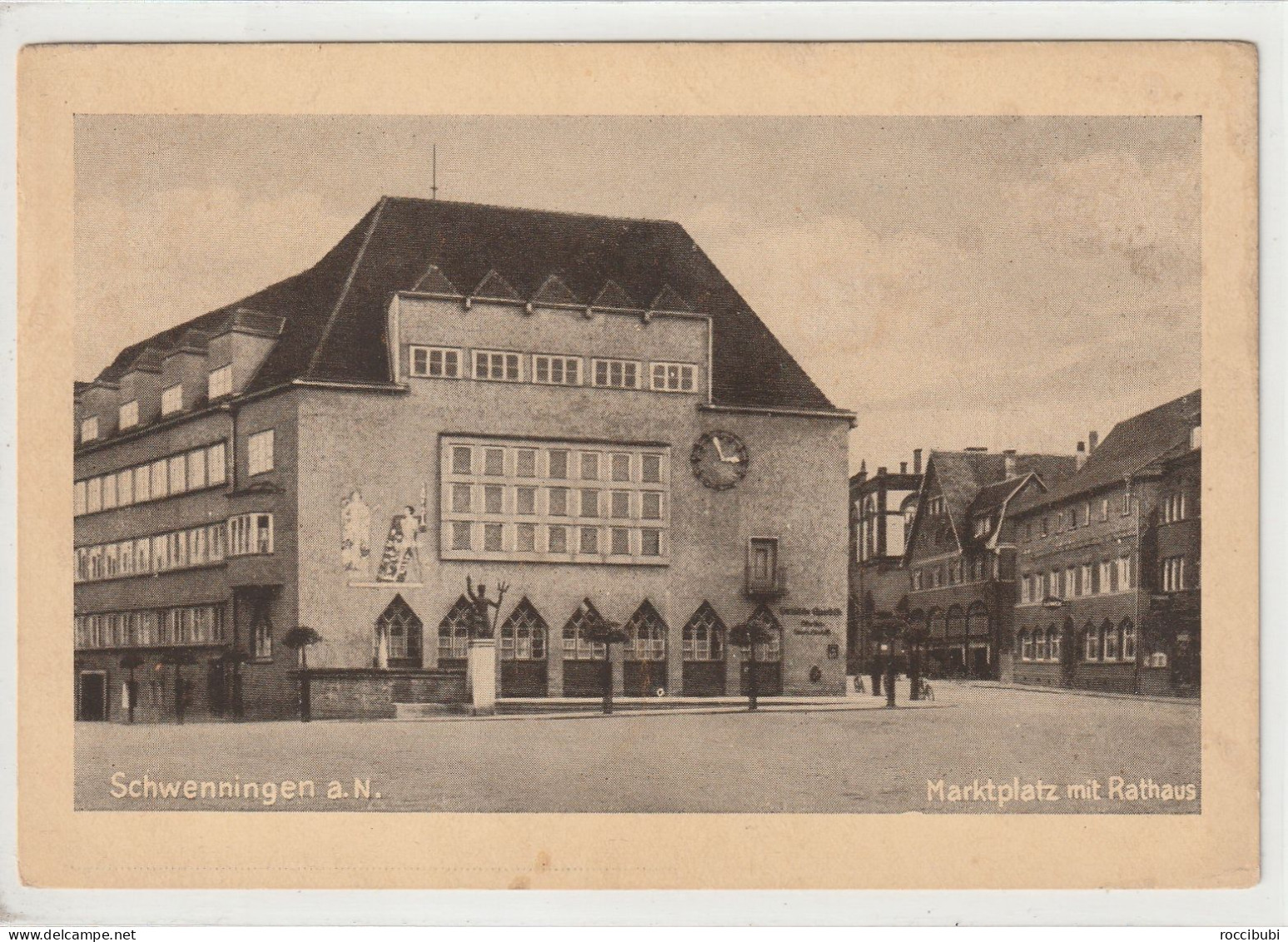 Schwenningen A.N., Marktplatz Mit Rathaus - Villingen - Schwenningen