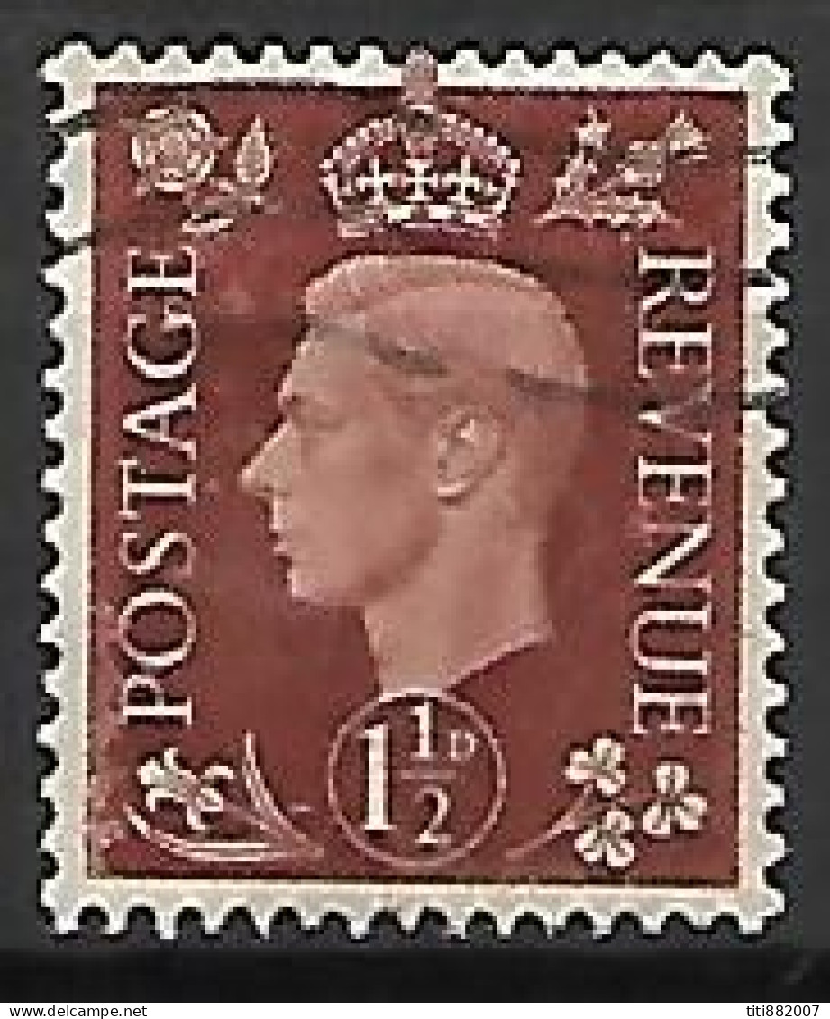 GRANDE BRETAGNE.     1937.  YT N° 211b.   Filigrane Renversé.     Oblitéré. - Used Stamps