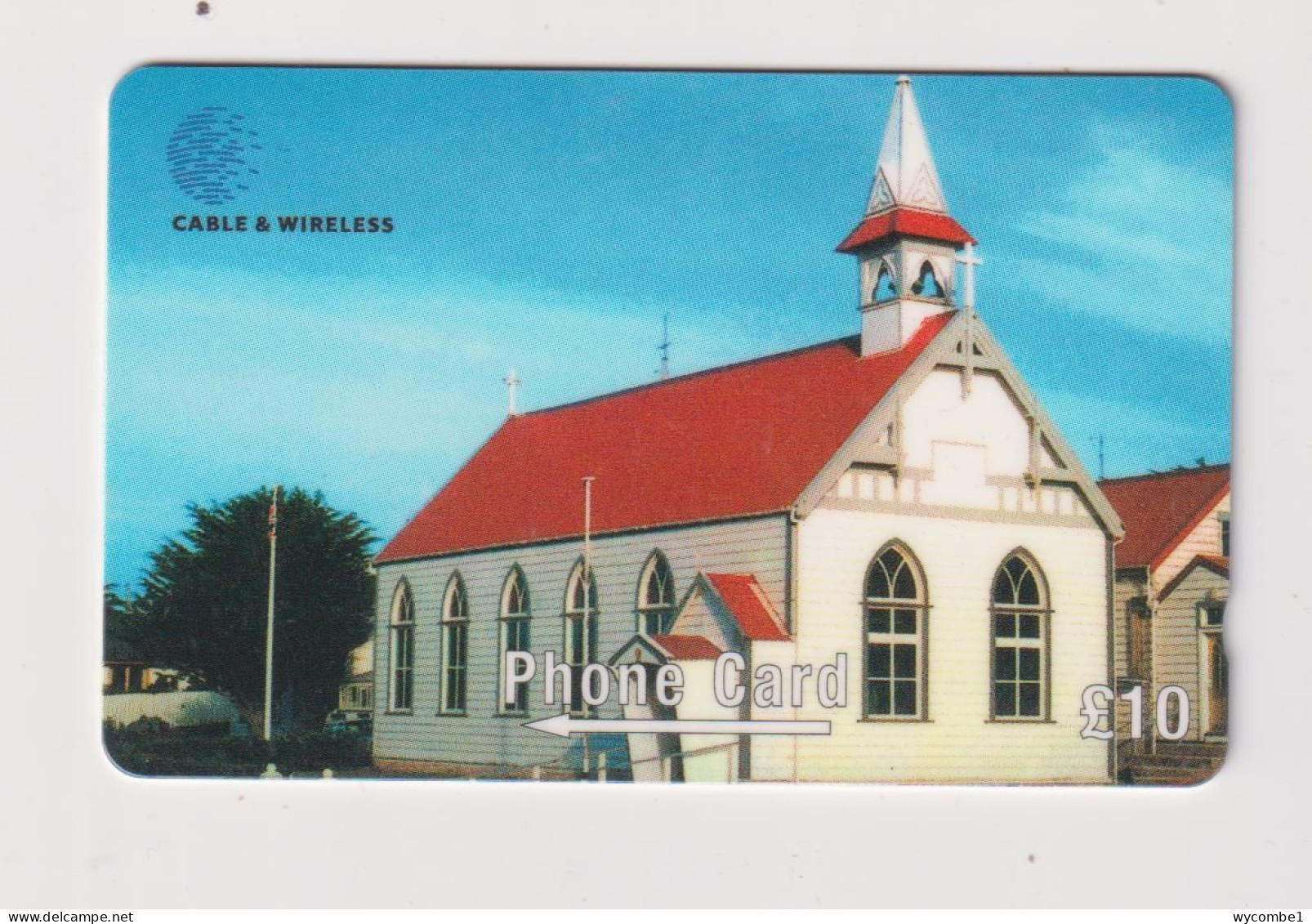 FALKLAND ISLANDS - St Mary's Church Magnetic GPT Phonecard - Isole Falkland