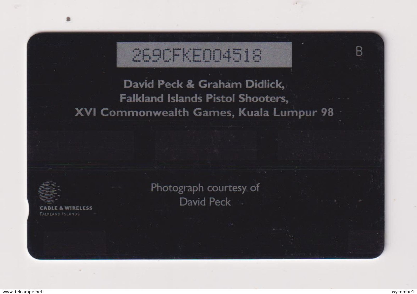 FALKLAND ISLANDS - Pistol Shootersi Magnetic GPT Phonecard - Falkland