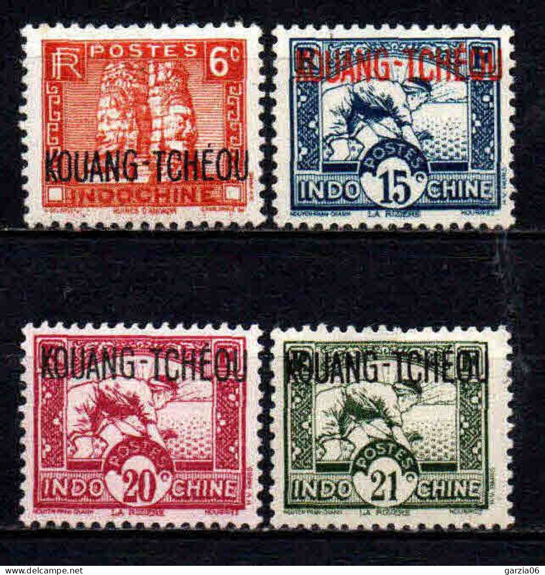 Kouang Tcheou  - 1923 - Tb Indochine Surch  -  N° 107/109/110/111/ - Neufs * - MLH - Unused Stamps
