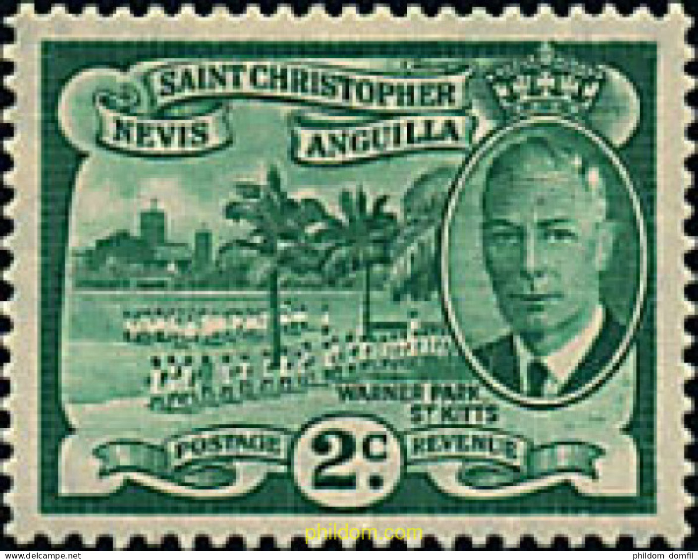 236561 MNH SAN CRISTOBAL-NEVIS-ANGUILLA 1952 MOTIVOS VARIOS. REY JORGE VI - San Cristóbal Y Nieves - Anguilla (...-1980)