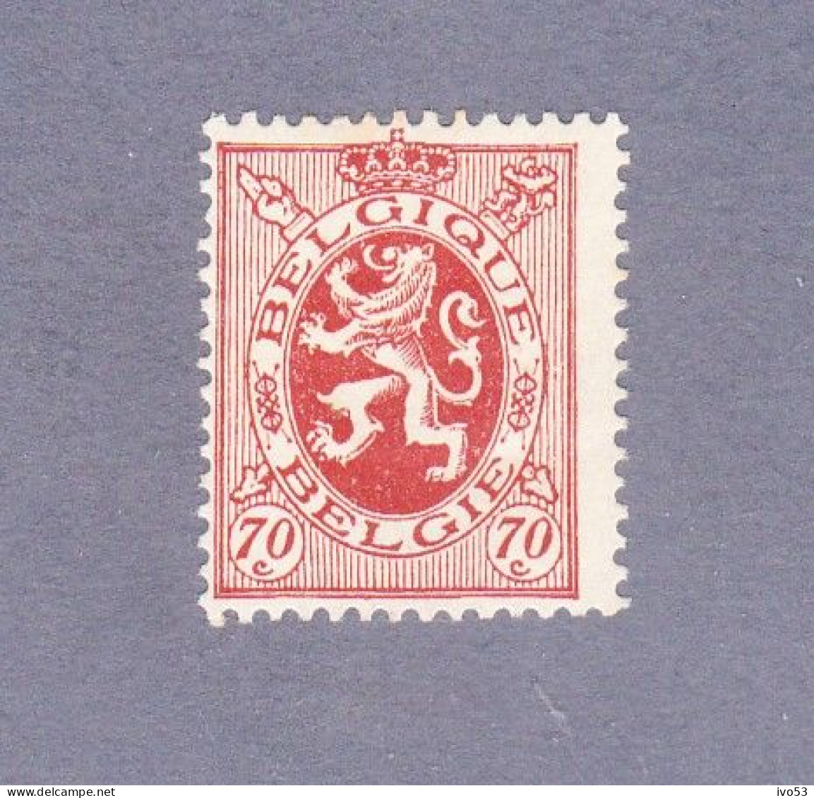 1929 Nr 287* Met Scharnier,zegel Uit Reeks Rijkswapen.Heraldieke Leeuw. - 1929-1937 Heraldic Lion