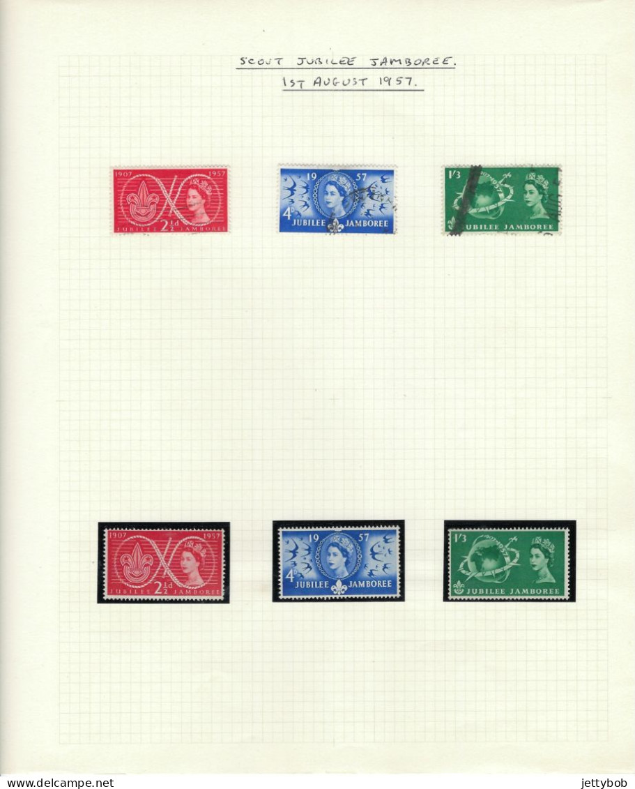 GB 1953-1970 Complete Collection Of Pre-decimal Commemorative Issues UMM + Nearly Complete Collection Used - Sammlungen