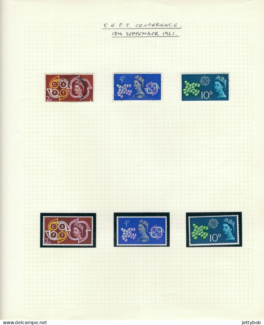 GB 1953-1970 Complete collection of pre-decimal commemorative issues UMM + nearly complete collection Used