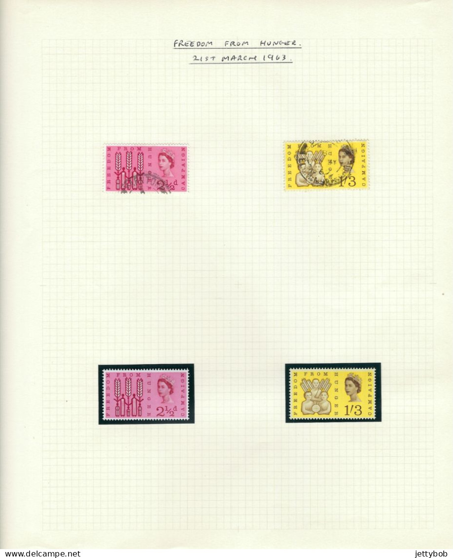 GB 1953-1970 Complete collection of pre-decimal commemorative issues UMM + nearly complete collection Used