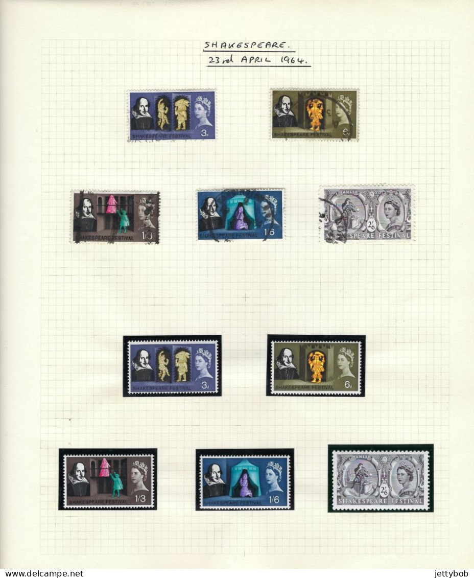 GB 1953-1970 Complete collection of pre-decimal commemorative issues UMM + nearly complete collection Used