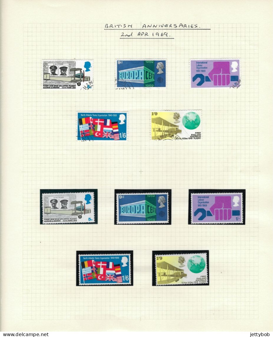 GB 1953-1970 Complete collection of pre-decimal commemorative issues UMM + nearly complete collection Used