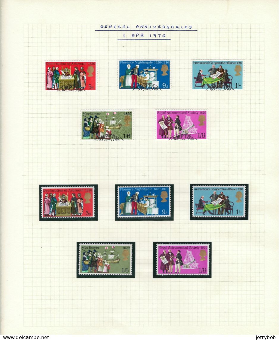 GB 1953-1970 Complete collection of pre-decimal commemorative issues UMM + nearly complete collection Used