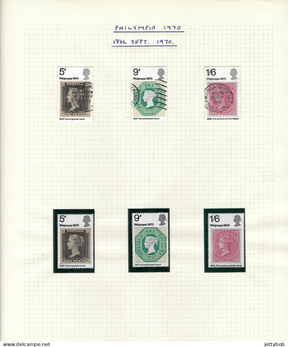 GB 1953-1970 Complete collection of pre-decimal commemorative issues UMM + nearly complete collection Used