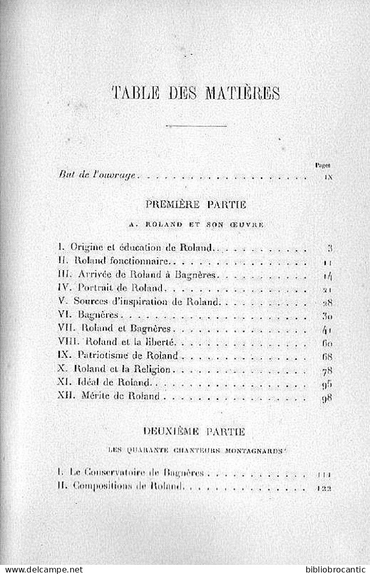 * ALFRED ROLLAND et Les Quarante CHANTEURS MONTAGNARDS * par L'ABBE MENVIELLE/ E.O. 1901