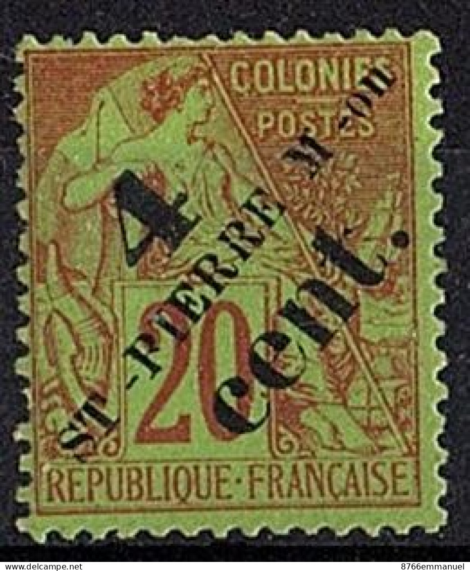 SAINT-PIERRE-ET-MIQUELON N°41 N* - Unused Stamps