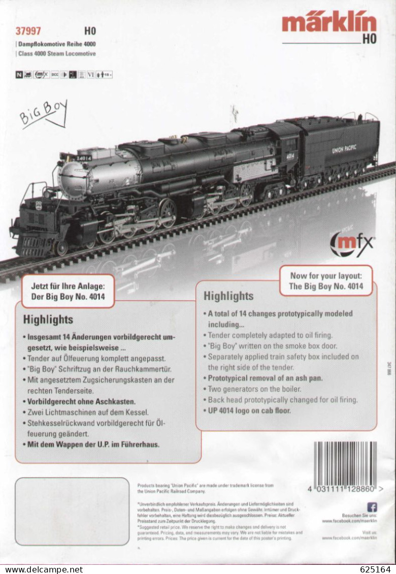 Catalogue MÄRKLIN TRIX 2019 Big Boy No. 4014 - English