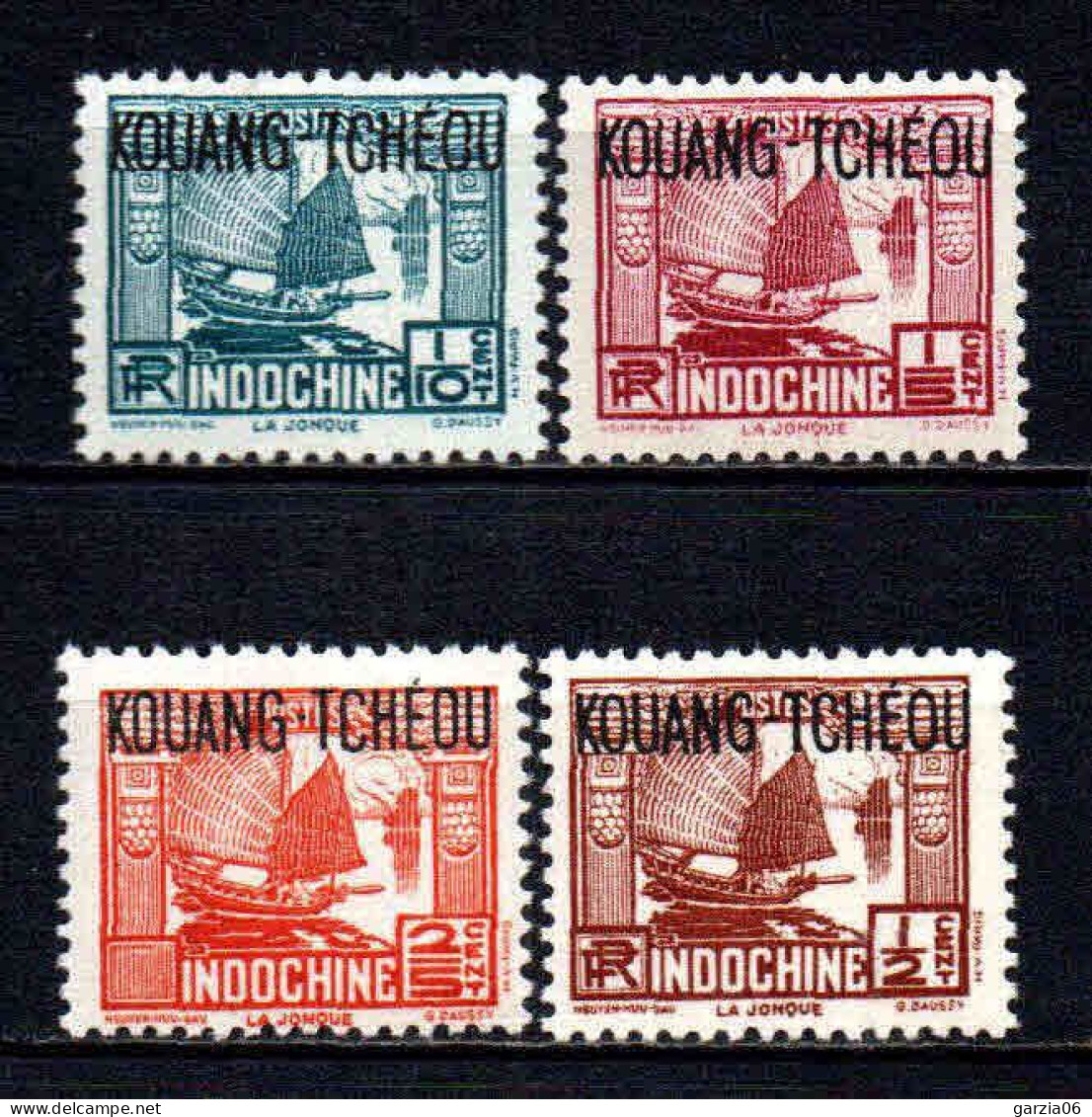 Kouang Tcheou  - 1937 - Tb Indochine Surch  -  N° 97 à 100  - Neufs ** - MNH - Ungebraucht