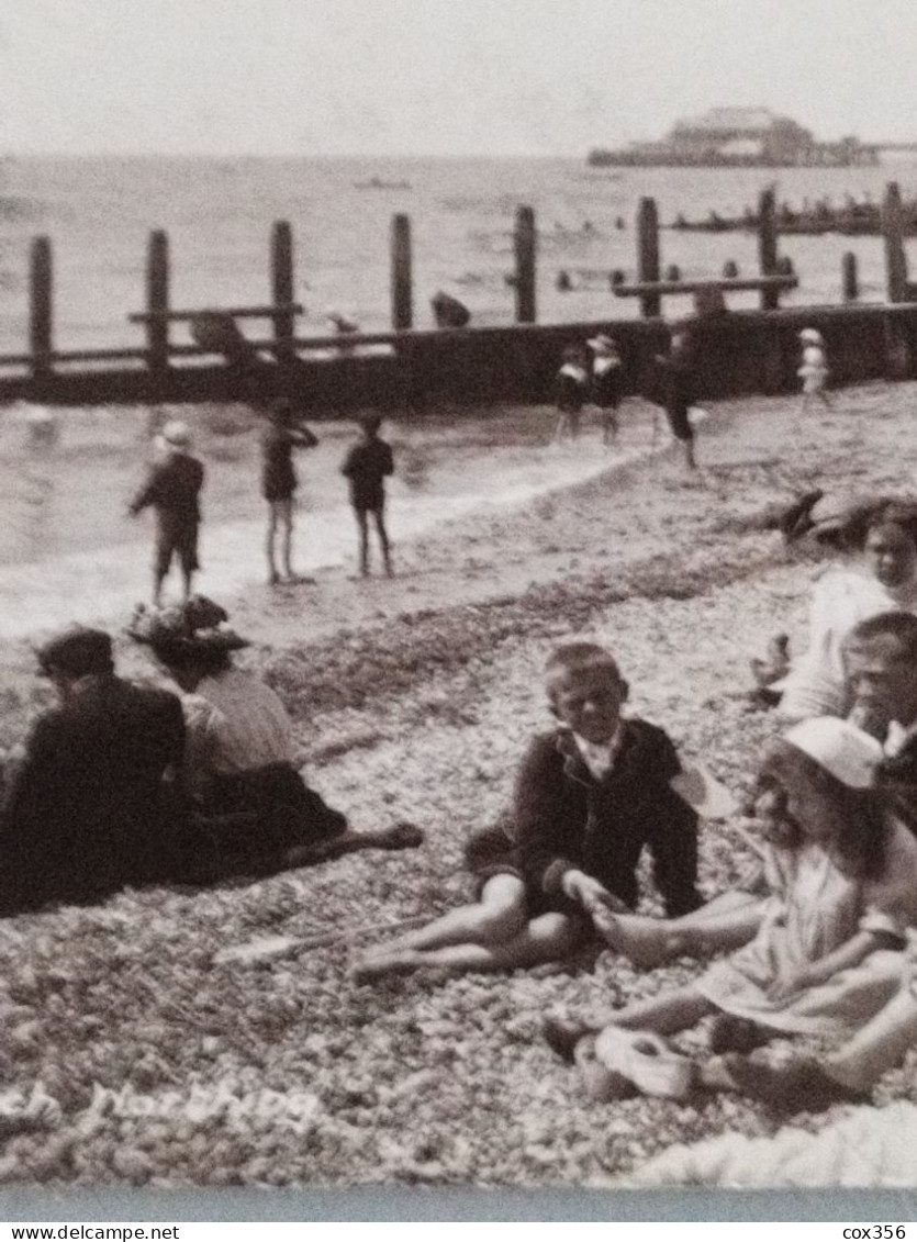 Carte Photo The Beach WORTING - Worthing