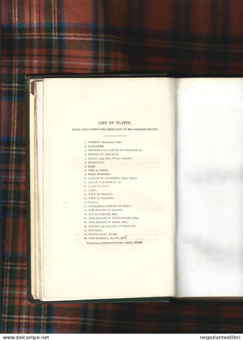 Stampe Antiche 25 Vedute+T.Roscoe THE TOURIST IN SWITZERLAND AND ITALY.-Ill.S.Prout-London 1830 - 1800-1849