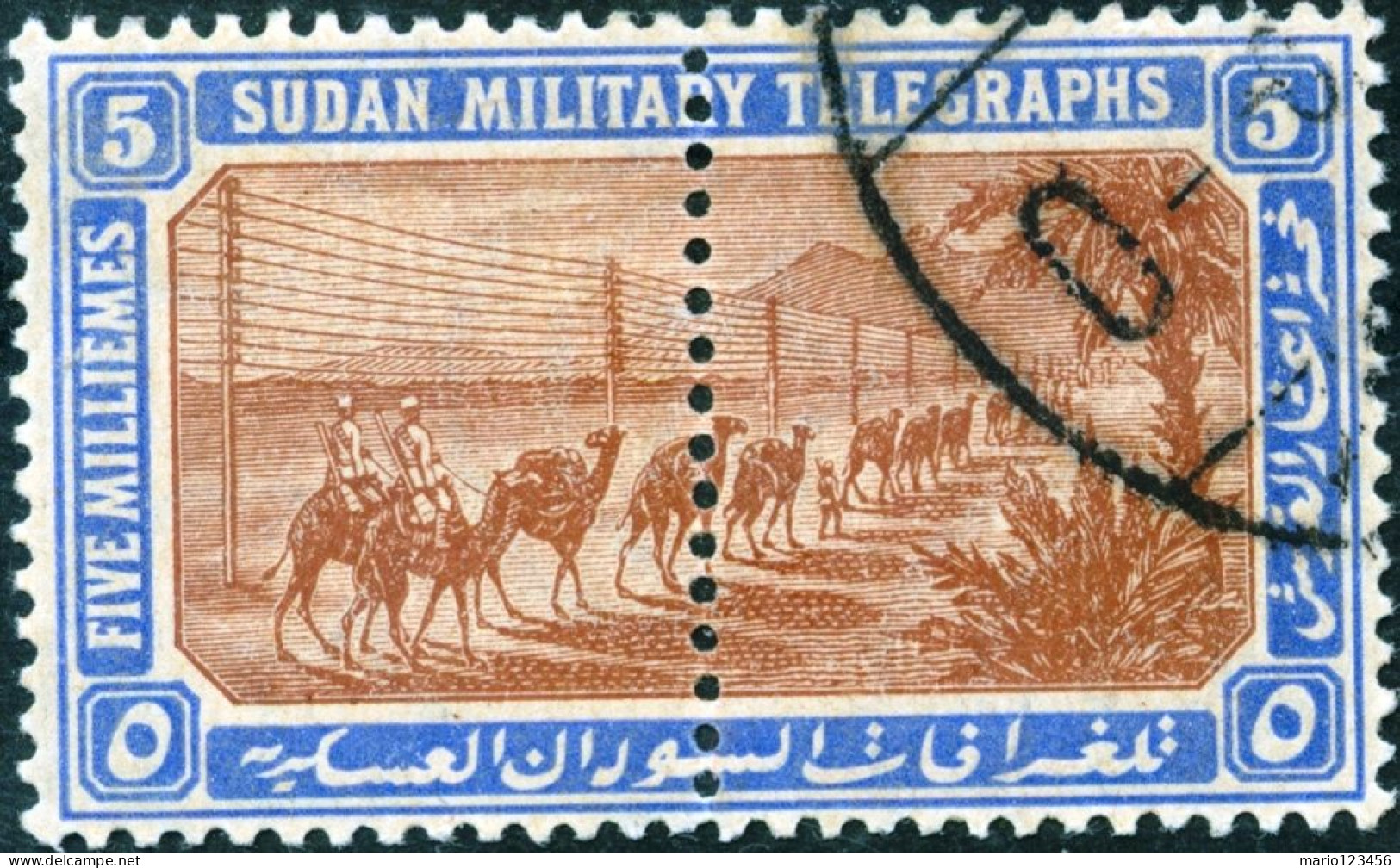 SUDAN BRITANNICO, SUDAN, TELEGRAFO, 1899, FRANCOBOLLI USATI Sg:SD T12L - Soudan (...-1951)