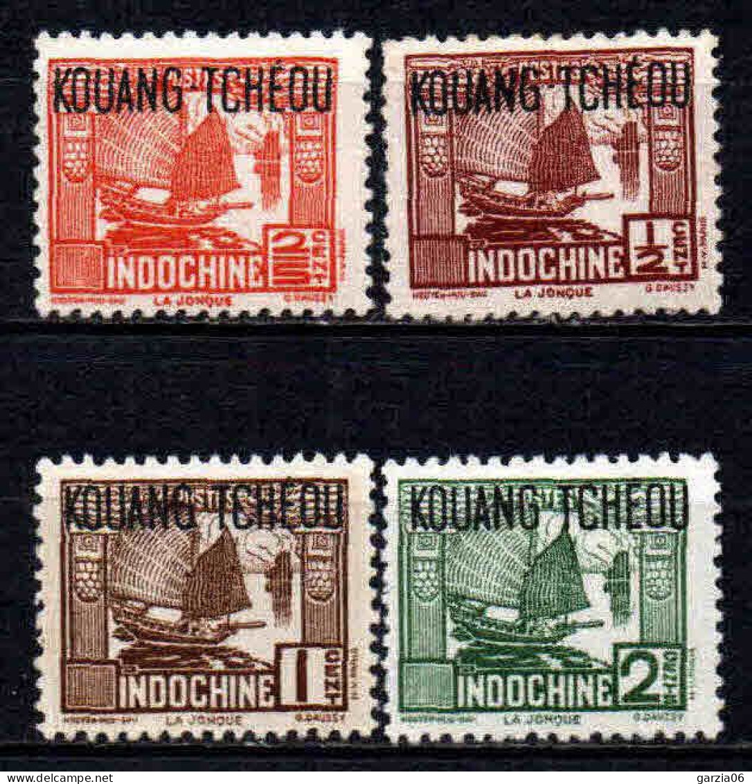 Kouang Tcheou  - 1942 - Tb Indochine Surch  -  N° 140 à 143  - Neufs ** - MNH - Ungebraucht