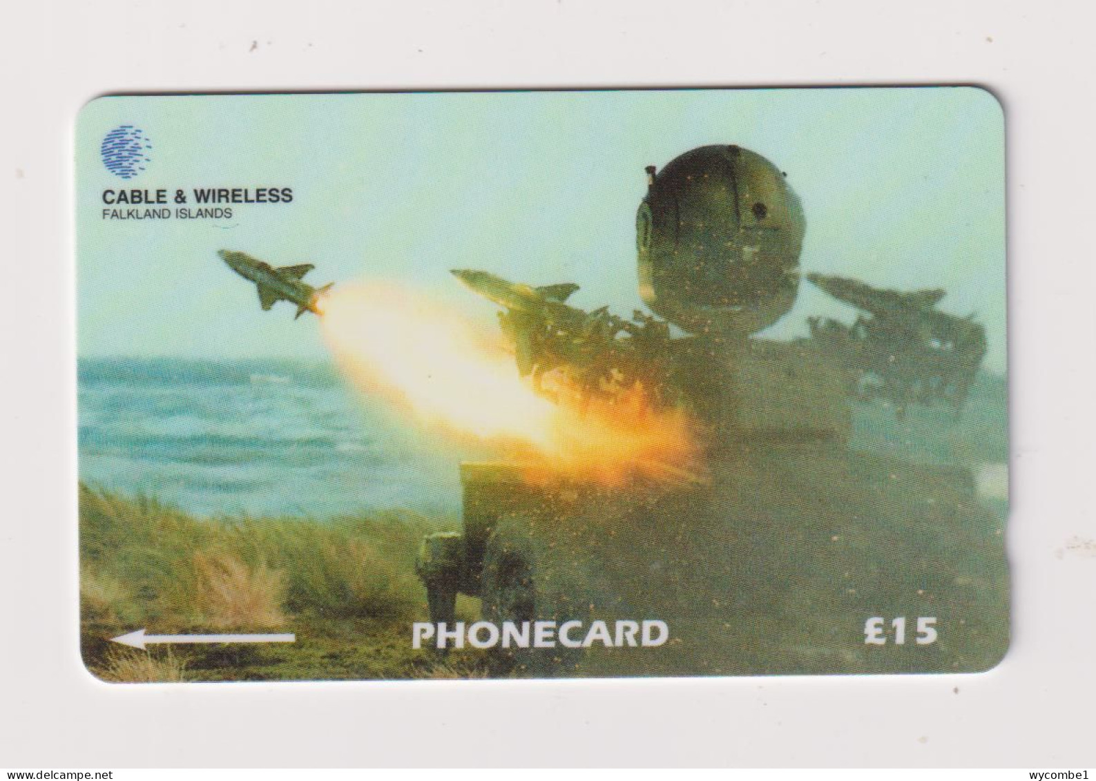FALKLAND ISLANDS - Missile System Magnetic GPT Phonecard - Falklandeilanden