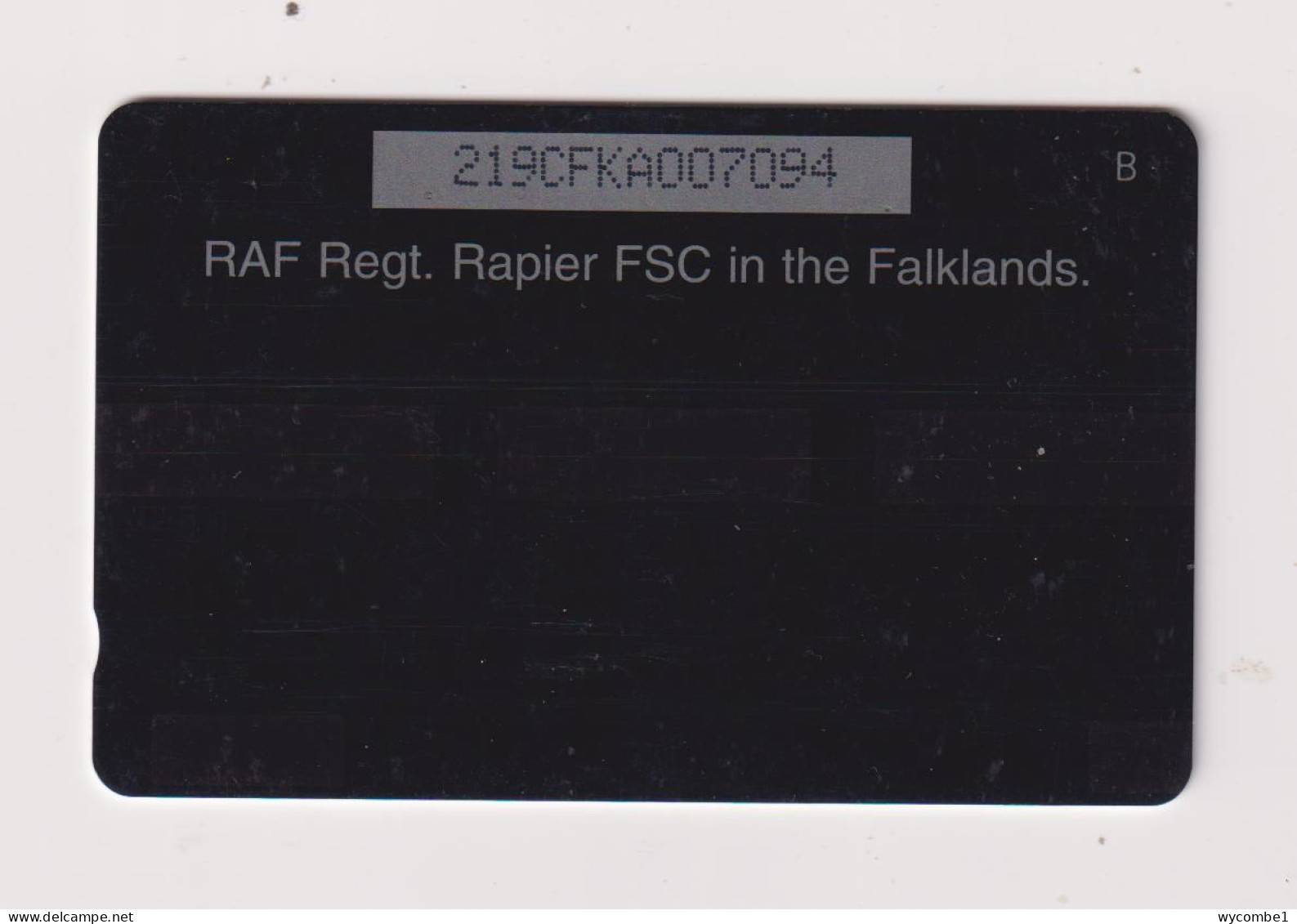 FALKLAND ISLANDS - Missile System Magnetic GPT Phonecard - Falklandeilanden