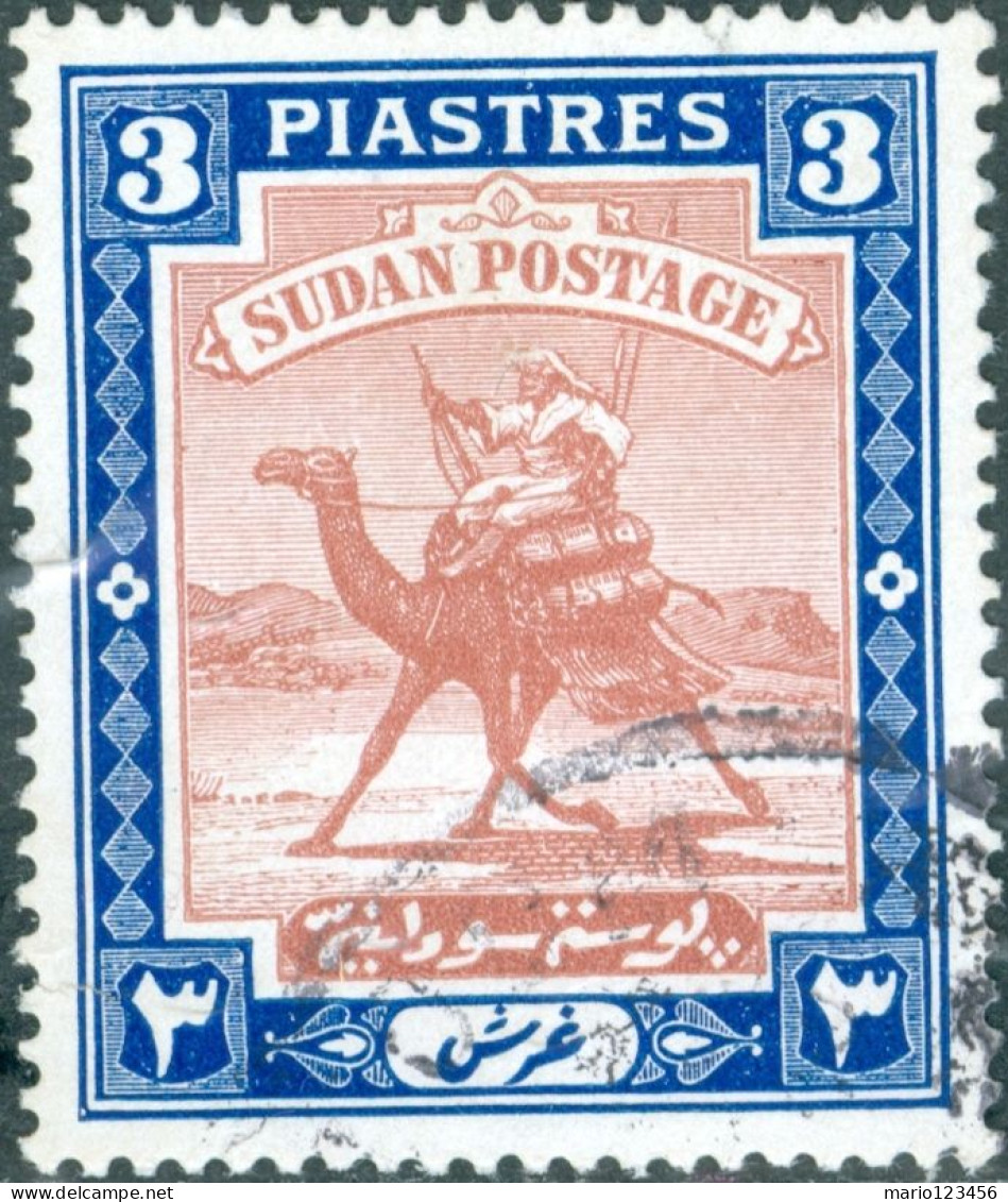 SUDAN BRITANNICO, SUDAN, CAMEL POST, 1940, FRANCOBOLLI USATI Scott:SD 44, Yt:SD 43A - Sudan (...-1951)