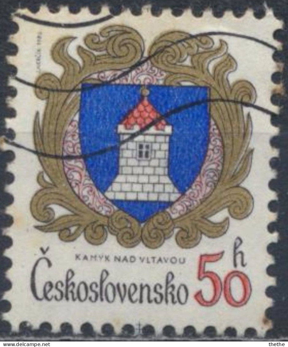 TCHECOSLOVAQUIE - Armoirie De Villes :Kamy Nad Vitavou - Used Stamps