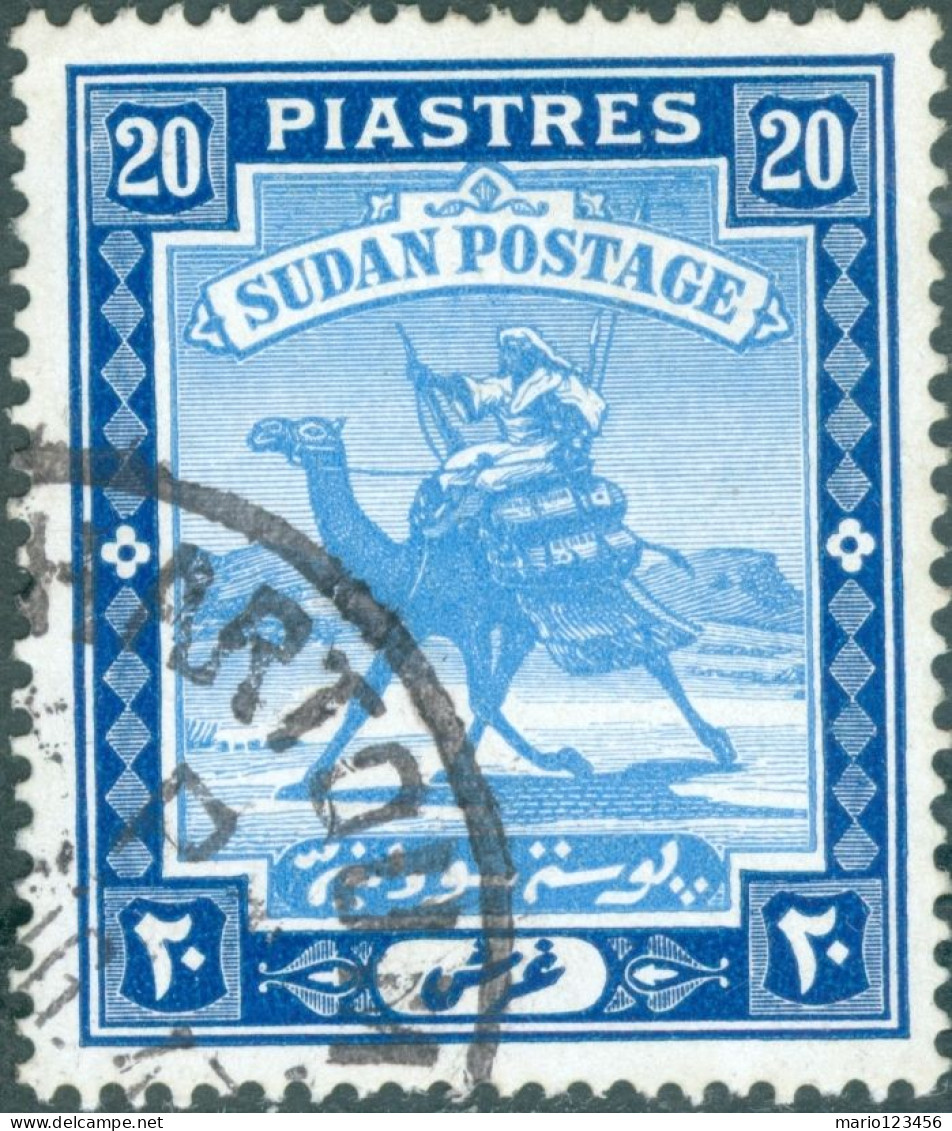 SUDAN BRITANNICO, SUDAN, CAMEL POST, 1935, FRANCOBOLLI USATI Scott:SD 50, Yt:SD 49 - Soudan (...-1951)