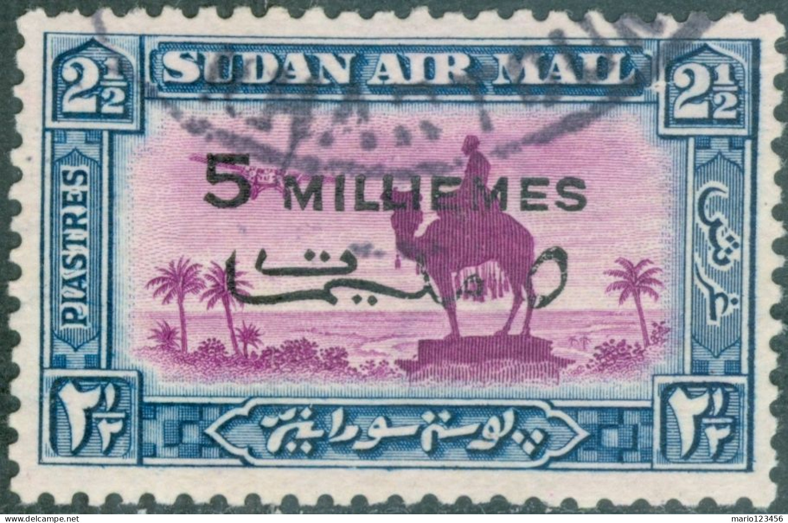SUDAN BRITANNICO, SUDAN, POSTA AEREA, AIRMAIL, GORDON PACHA, 1938, USATI Scott:SD C31, Yt:SD PA29 - Soudan (...-1951)