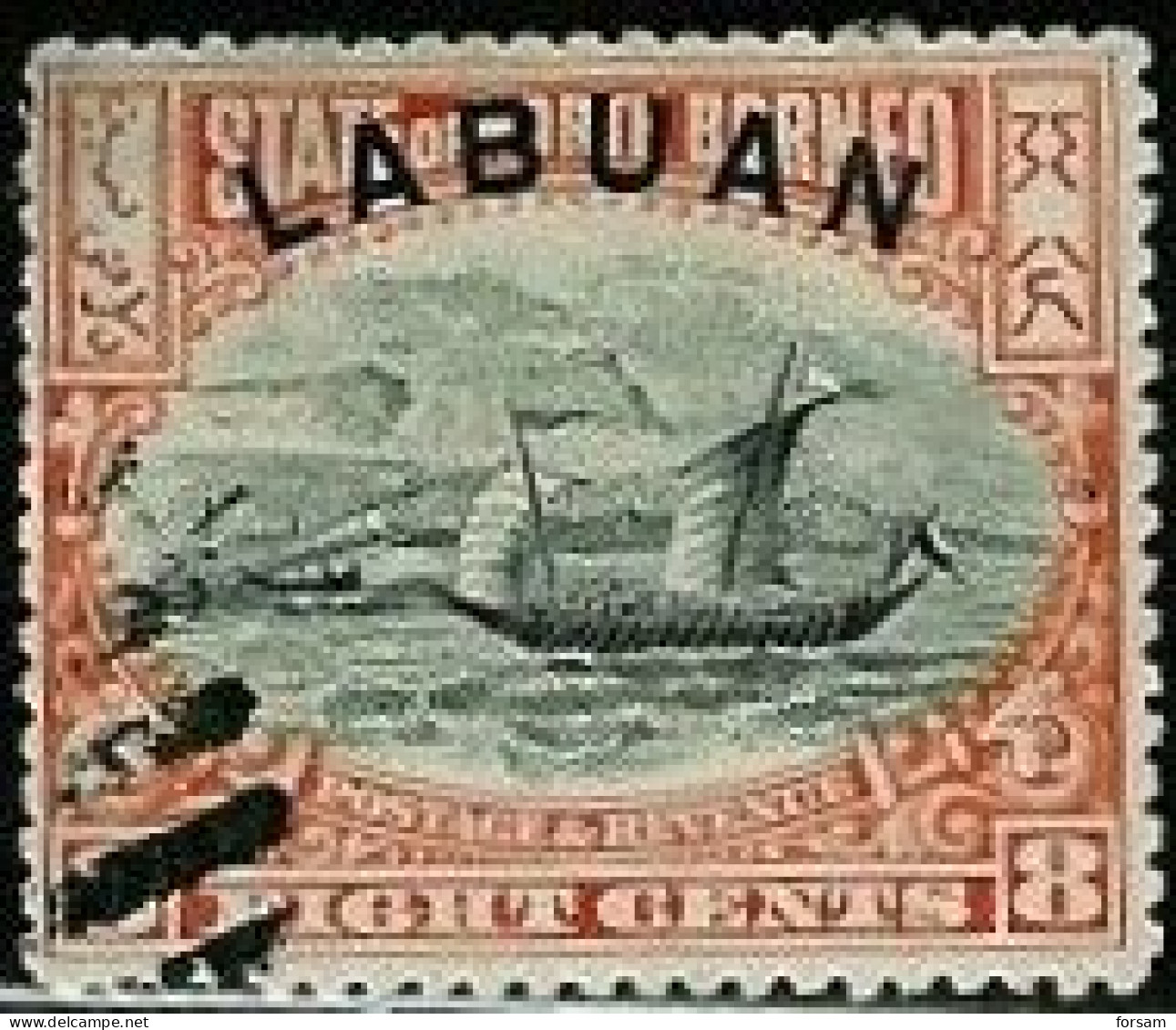 LABUAN..1894..Michel # 52...used - Borneo Del Nord (...-1963)