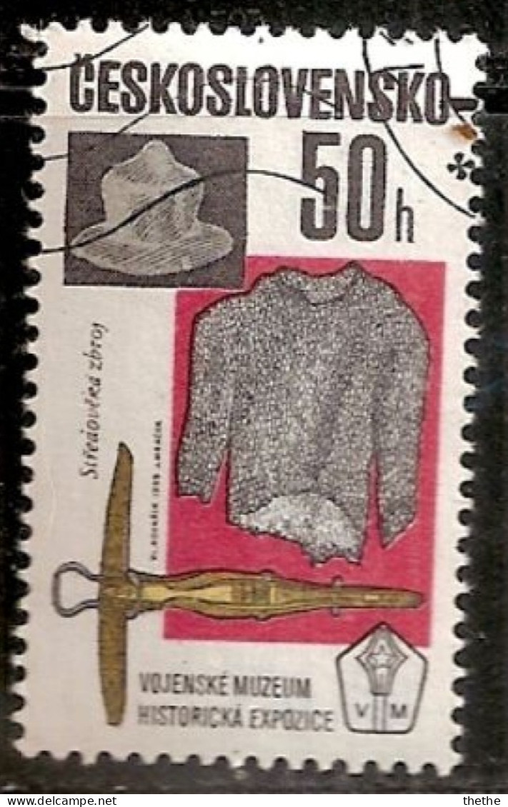 TCHECOSLOVAQUIE - Casque Médiéval, Cotte De Maille Et Arbatéle - Used Stamps