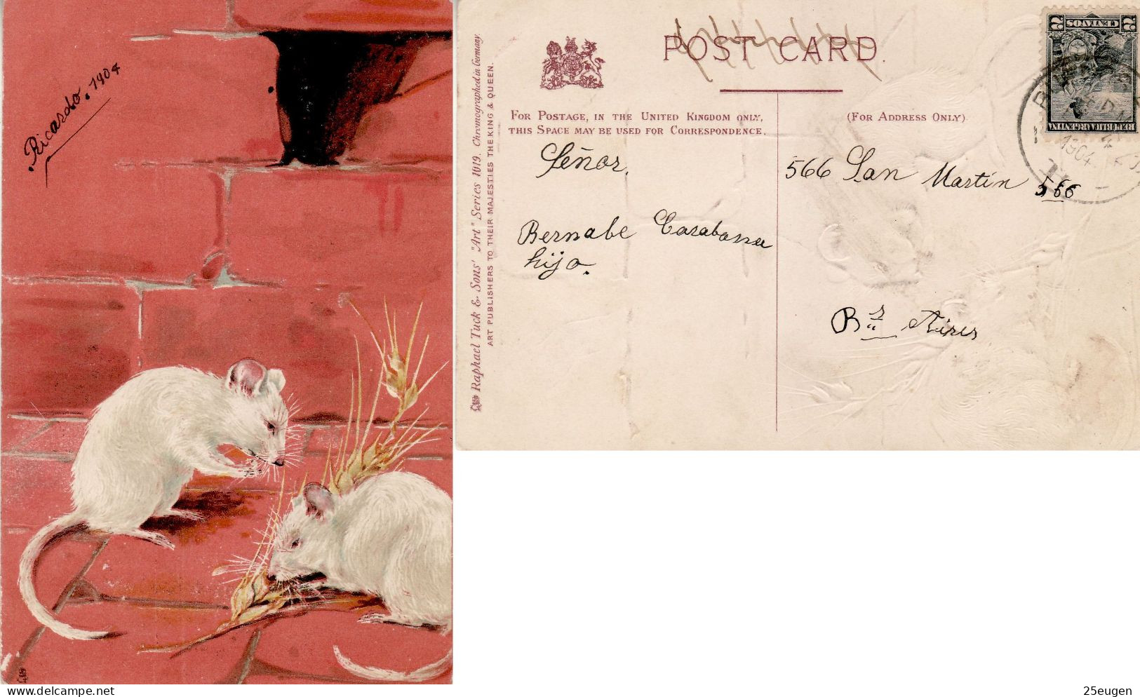 ARGENTINA 1904 POSTCARD SENT TO  BUENOS AIRES - Cartas & Documentos