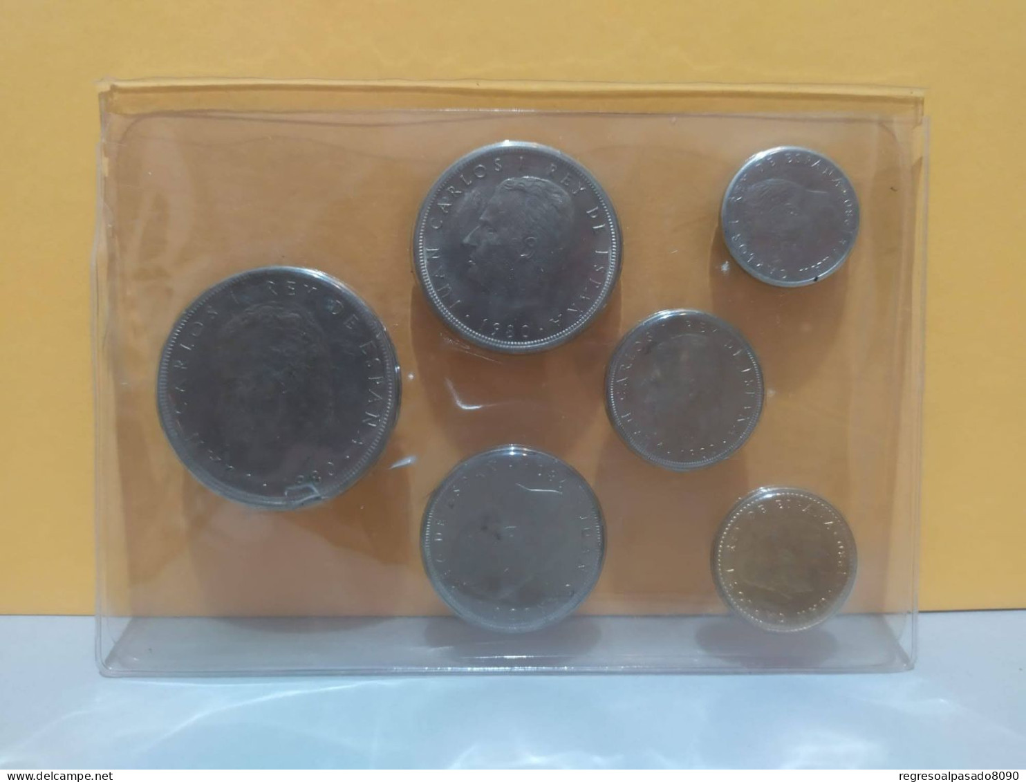 monedas de pesetas serie numismática mundial España 82 presentado en cartera