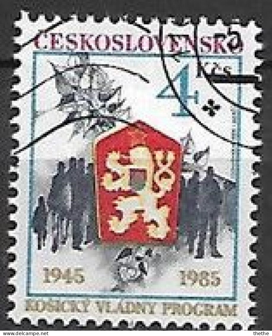 TCHECOSLOVAQUIE - 40e Anniversaire Du Programme De Gouvernement De Kosice - Used Stamps