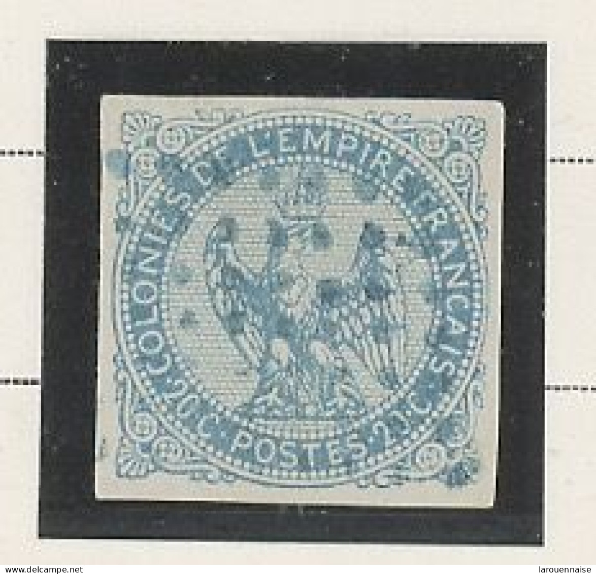 GUADELOUPE  -N°4- COLONIES GÉNÉRALES  -Obl -LOSANGE BLEU -7x7 - Gebraucht