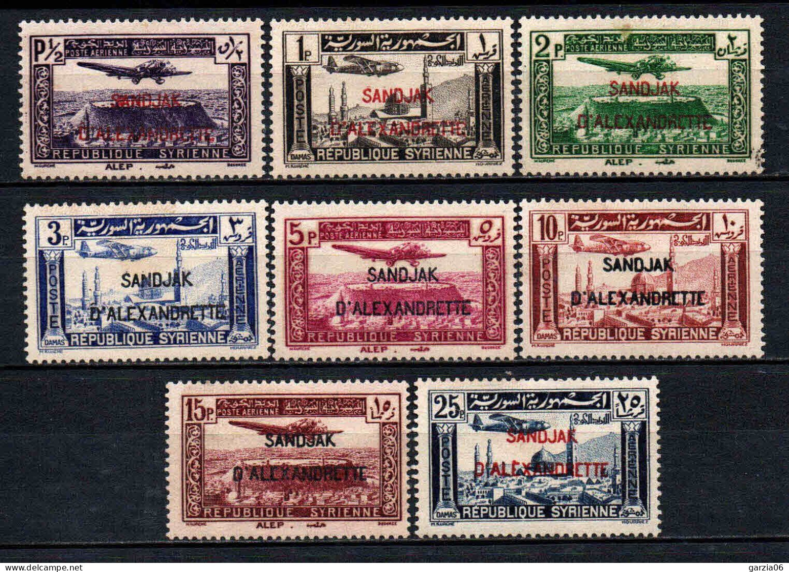 Alexandrette - 1938 - Tb De Syrie Surch  -  PA 1 à 8  - Neuf * - MLH - Nuevos