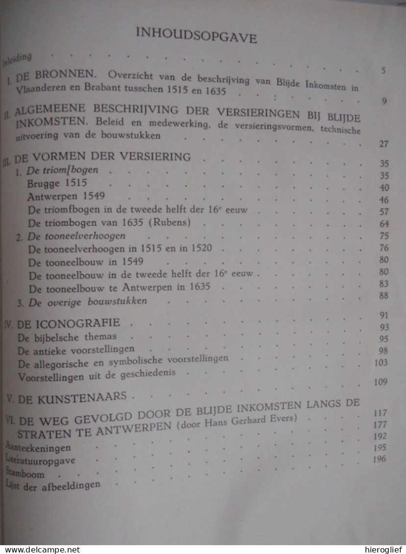 VERSIERINGEN BIJ BLIJDE INKOMSTEN Zuidelijke Nederlanden 16e 17e E Dr. Von Roeder-Baumbach Vlaanderen Brugge Antwerpen - Historia