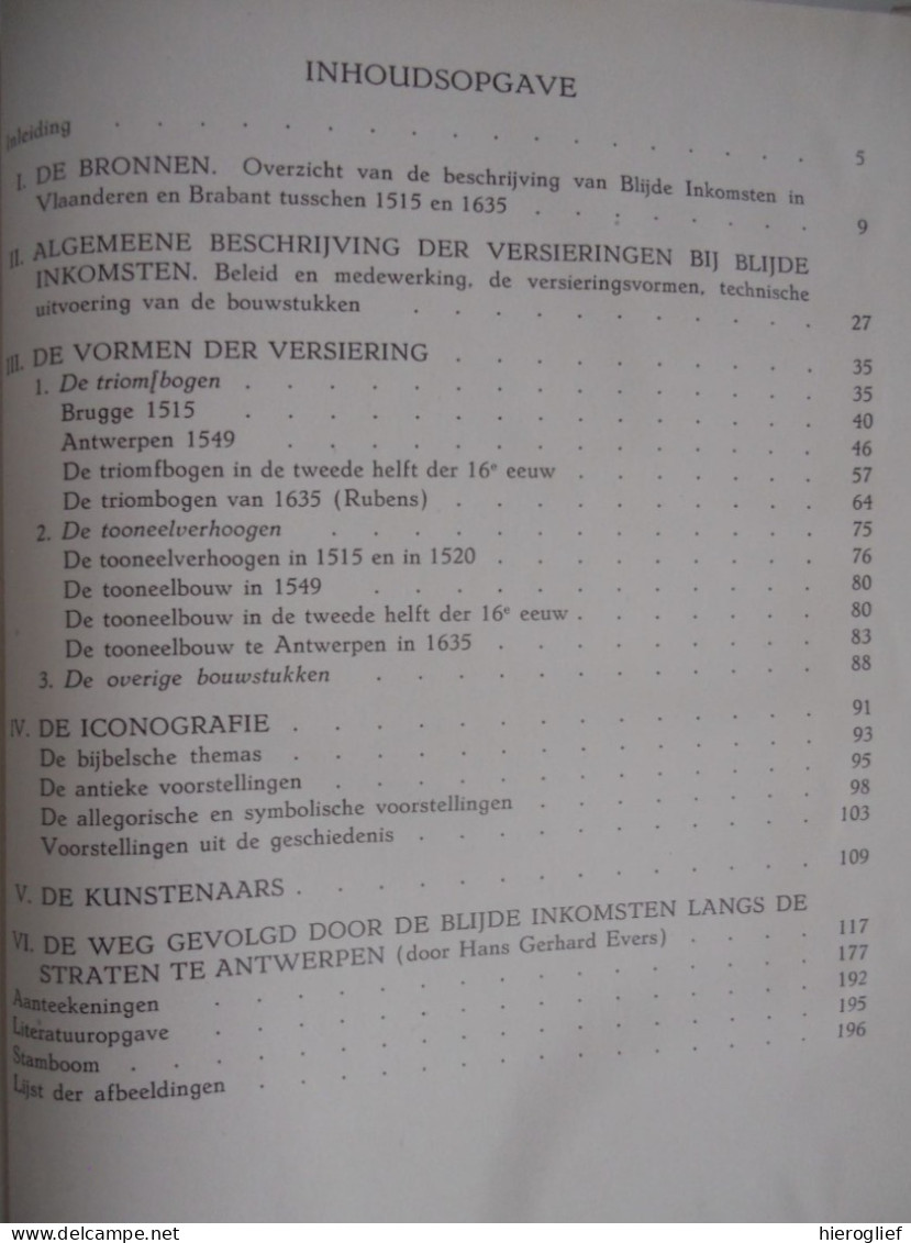 VERSIERINGEN BIJ BLIJDE INKOMSTEN Zuidelijke Nederlanden 16e 17e E Dr. Von Roeder-Baumbach Vlaanderen Brugge Antwerpen - Geschichte